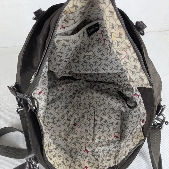 Kipling Large Shoulder Crossbody Bag Brown - Authentic - Made in China - Picture 7 of 16